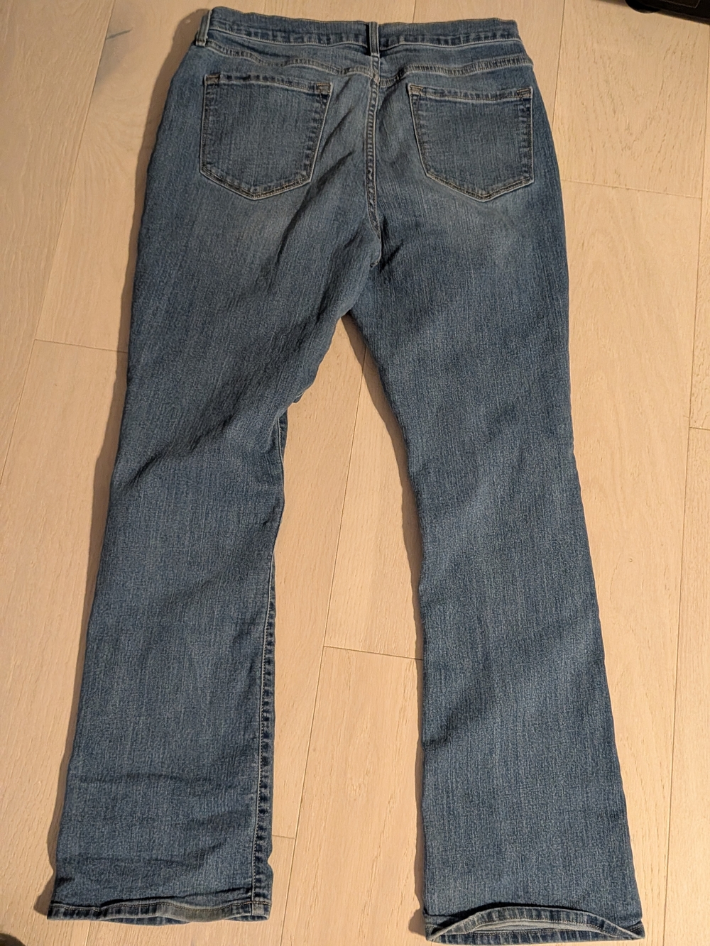 Old Navy Light Blue Flare Jeans – High-Rise Wide Leg - Picture 5 of 5